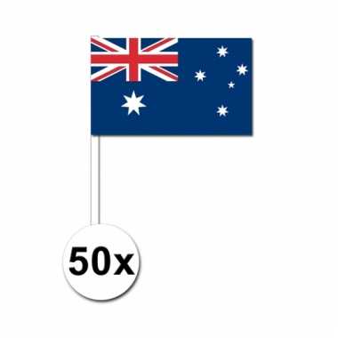 50 zwaaivlaggetjes australische vlag