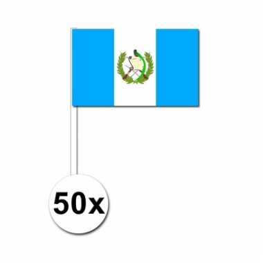 50 zwaaivlaggetjes guatemala vlag