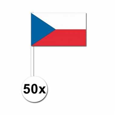 50 zwaaivlaggetjes tsjechische vlag
