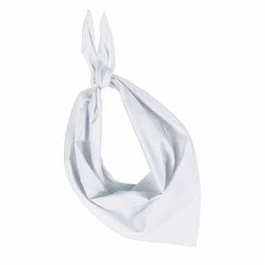 Afgeprijsde bandana zakdoeken wit