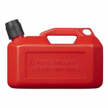 Afgeprijsde jerrycan/benzinetank 5 liter rood