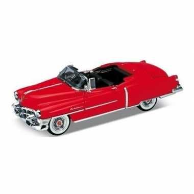 Afgeprijsde oldtimer speelgoed auto cadillac eldorado 1953 rood open