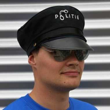 Afgeprijsde politie verkleedsetje politiepet met zonnebril