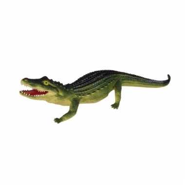 Afgeprijsde speelgoed krokodil van rubber 60 cm