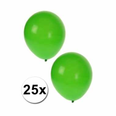 Ballonnen groen 25 stuks