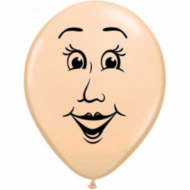 Ballonnetje met vrouwen gezicht 40 cm