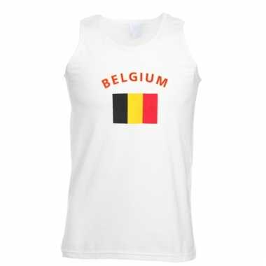Belgie vlaggen tanktop/ t-shirt
