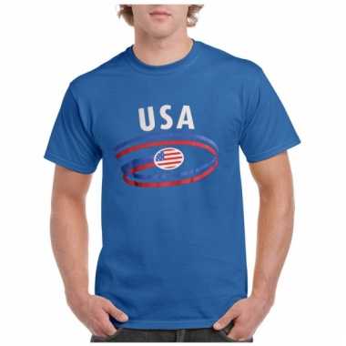 Blauw amerika shirt usa