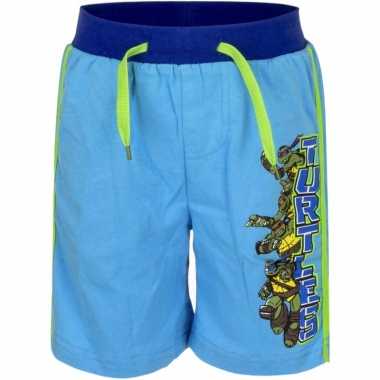 Blauwe korte broek ninja turtles