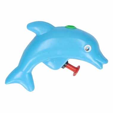Dolfijn waterpistool blauw 9 cm