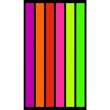 Gekleurd verticale streepjes strandlaken 86 x 160