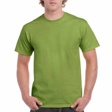 Goedkope gekleurde shirts kiwigroen voor volwassenen