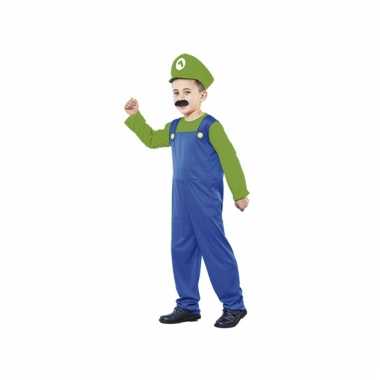 Groene super loodgieter kostuum kids
