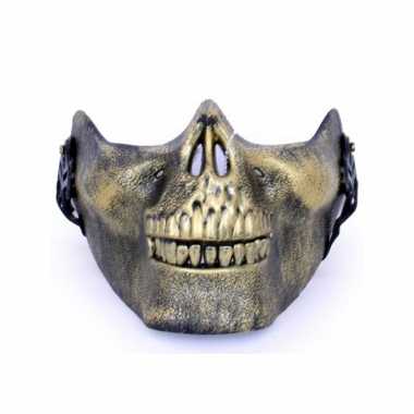Kaakmasker gouden schedel