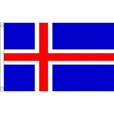 Kleine vlag van ijsland 60 x 90 cm