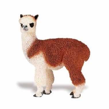 Plastic dieren alpacaatje 9 cm