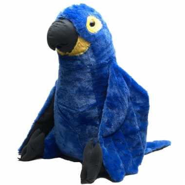Pluche blauwe papegaai knuffels 76 cm