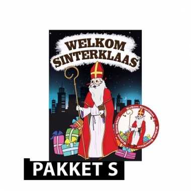 Sinterklaas poster met 50 viltjes