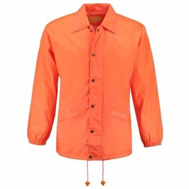 Windjack oranje volwassenen