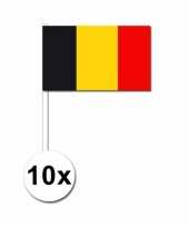 10 zwaaivlaggetjes belgische vlag