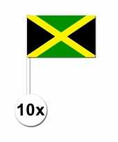 10 zwaaivlaggetjes jamaicaanse vlag