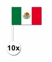 10 zwaaivlaggetjes mexicaanse vlag