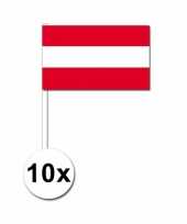 10 zwaaivlaggetjes oostenrijkse vlag