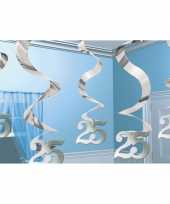 25 jaar jubileum decoratie zilver