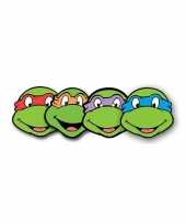 4 ninja turtles maskertjes