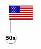 50 zwaaivlaggetjes amerikaanse vlag
