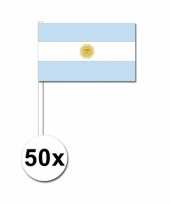 50 zwaaivlaggetjes argentijnse vlag