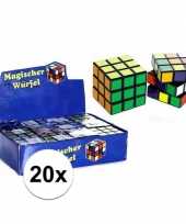 Afgeprijsde 20x puzzels kubus 7 cm cadeautjes