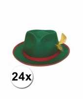 Afgeprijsde 24 tiroler hoeden groen 10063315