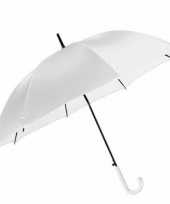 Afgeprijsde automatische regen paraplu wit 106 cm