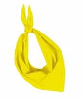 Afgeprijsde bandana zakdoeken geel