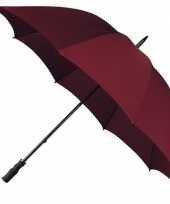 Afgeprijsde bordeaux rode windproof paraplu 130 cm