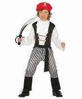 Afgeprijsde carnavalskleding piraat met zwaard maat 110 116 voor jongens meisjes
