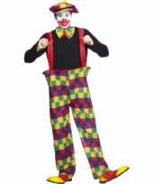 Afgeprijsde clowns carnavalskleding volwassenen