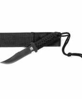 Afgeprijsde combat mes zwart voor survival 19 5 cm