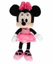 Afgeprijsde disney minnie mouse knuffel ballerina met roze jurk 40 cm 10120270