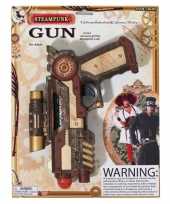 Afgeprijsde feest steampunk revolver pistool 25 cm