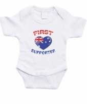Afgeprijsde first australie supporter rompertje baby