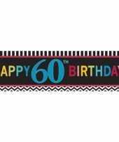 Afgeprijsde happy 60th birthday banner 165 cm
