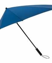 Afgeprijsde kobaltblauwe stormaxi paraplu 100 cm