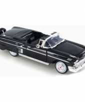Afgeprijsde model auto chevrolet impala cabriolet 1958 1 24