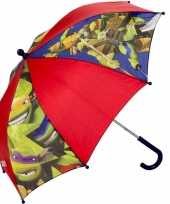 Afgeprijsde ninja turtles kleine paraplu leonardo michaelangelo en donatello voor kids