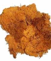 Afgeprijsde oranje mos natuurlijk materiaal 50 gram