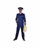 Afgeprijsde piloten verkleedkleding blauw heren