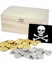 Afgeprijsde piraten schatkist met munten