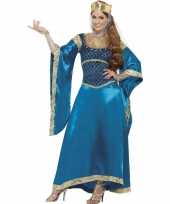 Afgeprijsde prinsessen jurk in de kleur blauw